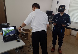 バーチャルリアリティ（VR）による３Dモデル現場体験