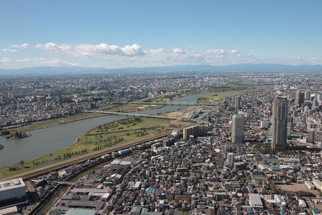 当社が位置する川口市です。

荒川のある自然と都心へのアクセスに恵まれた環境です。
※著作権あり画像です。転載はご遠慮くださいませ。